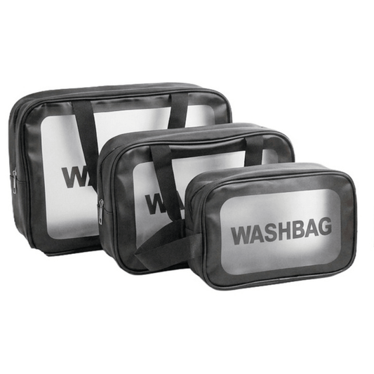 Clearview 3-Piece Wash Bag Set - Retail Therapy Online