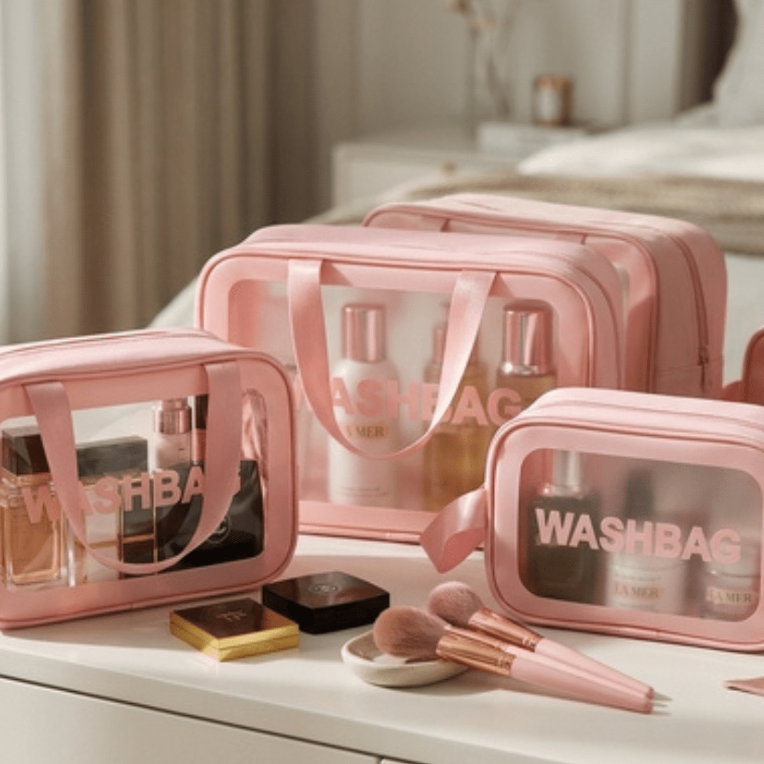 Clearview 3-Piece Wash Bag Set - Retail Therapy Online