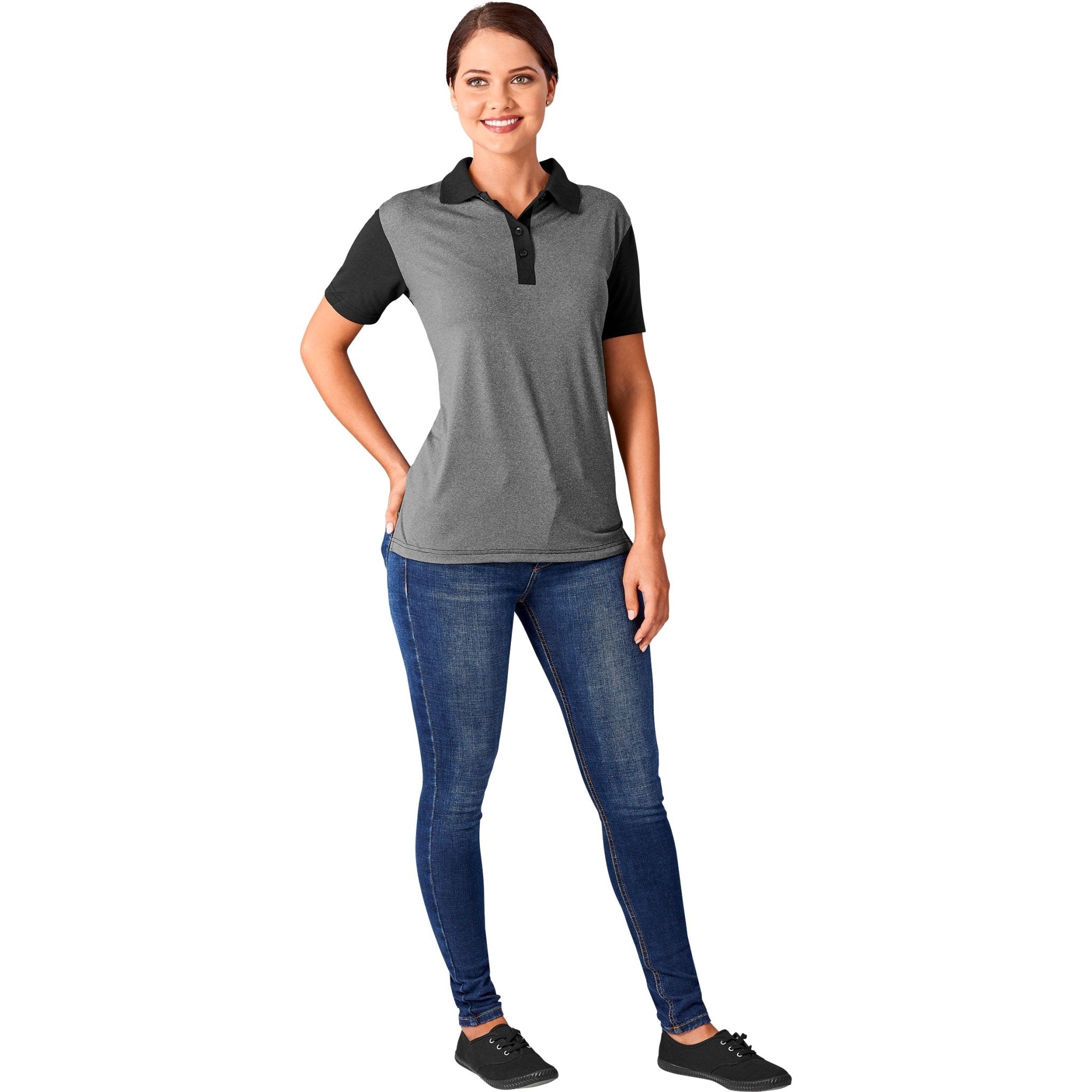 Crossfire Melange Golf Shirt - Retail Therapy Online