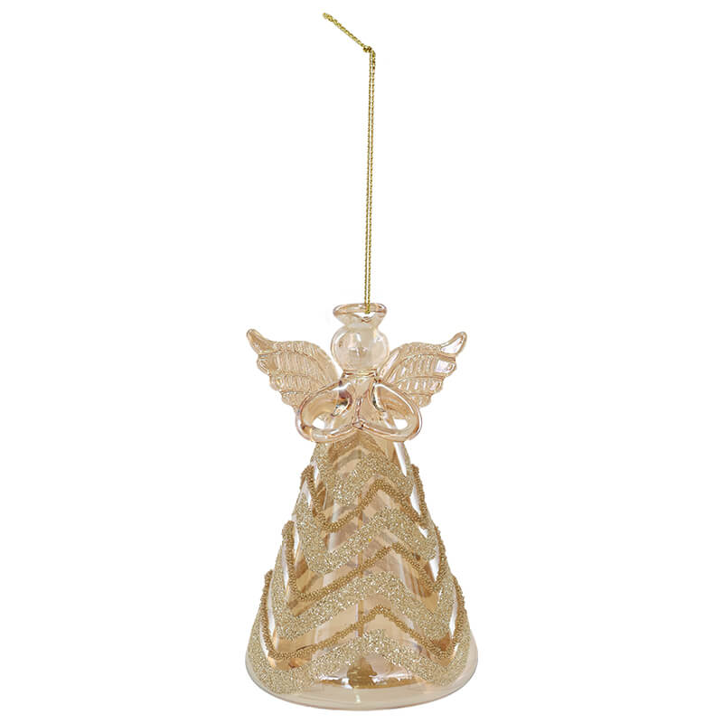 Crystal Angel Christmas Ornament with LED Light - Retail Therapy Online