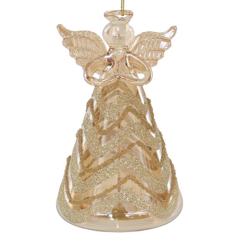 Crystal Angel Christmas Ornament with LED Light - Retail Therapy Online