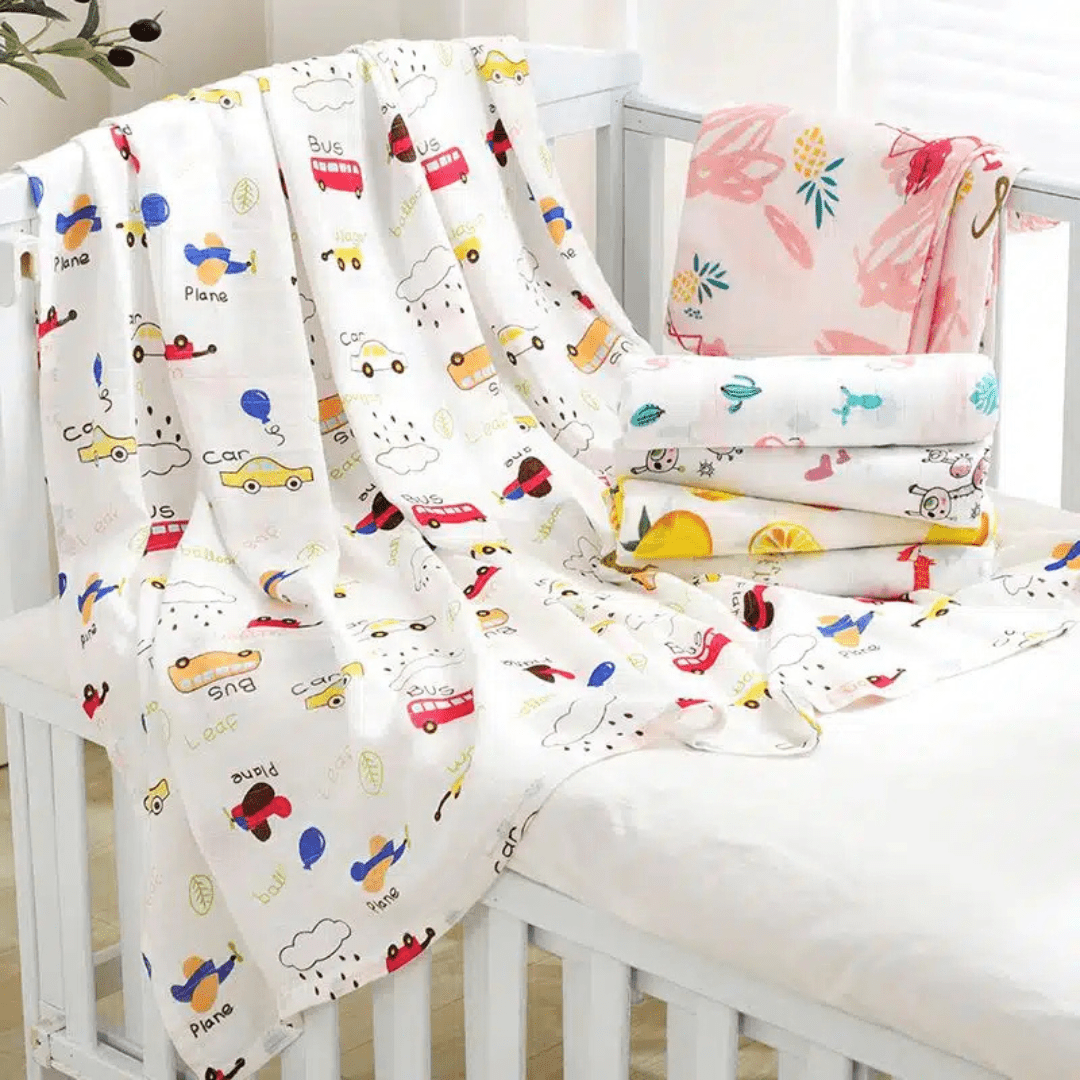 Custom Baby Muslin Cotton Blanket - Retail Therapy Online