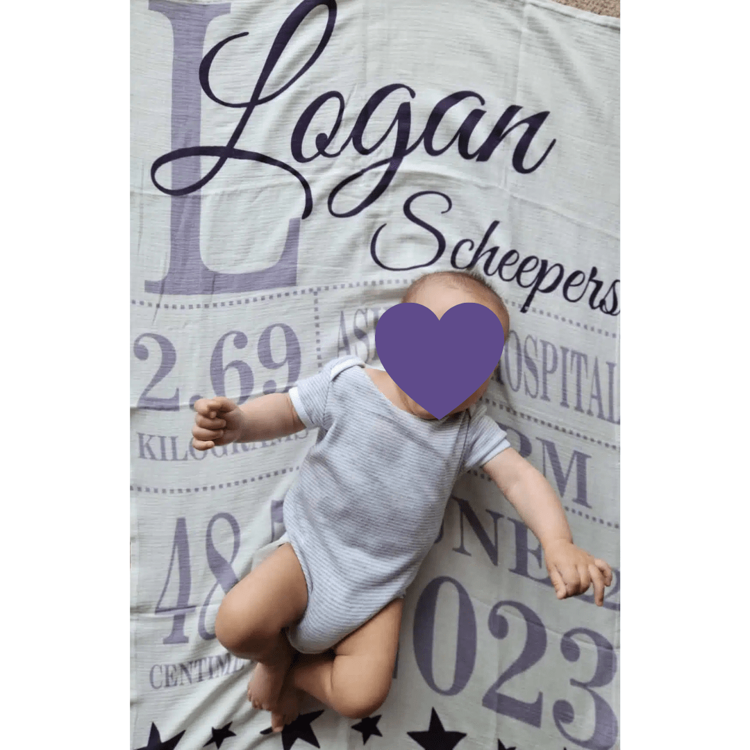Custom Baby Muslin Cotton Blanket - Retail Therapy Online