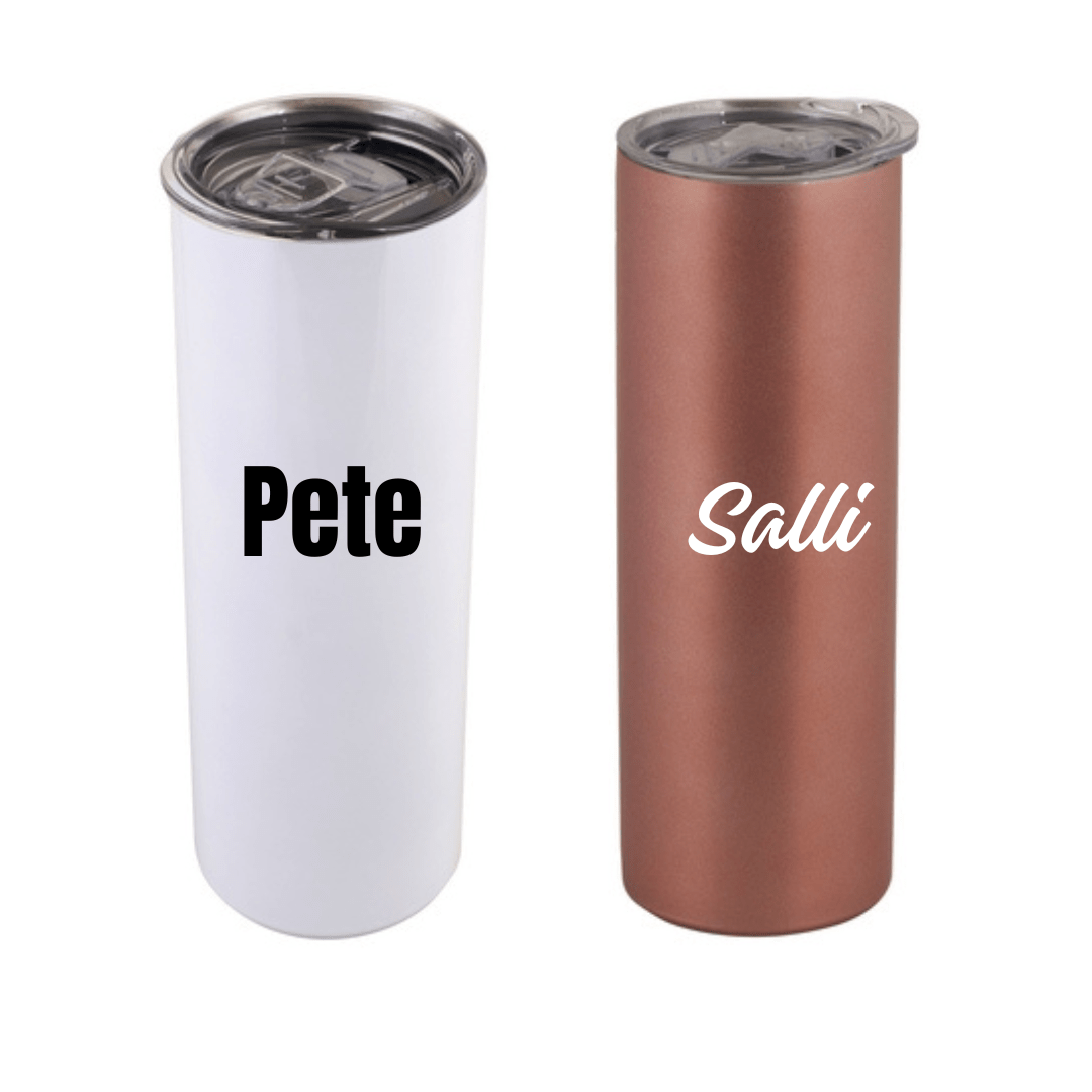 Cylindrical Stainless Steel Tumbler - 600ml - Retail Therapy Online