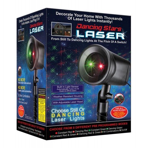 Dancing Stars Laser Light - Red & Green - Retail Therapy Online