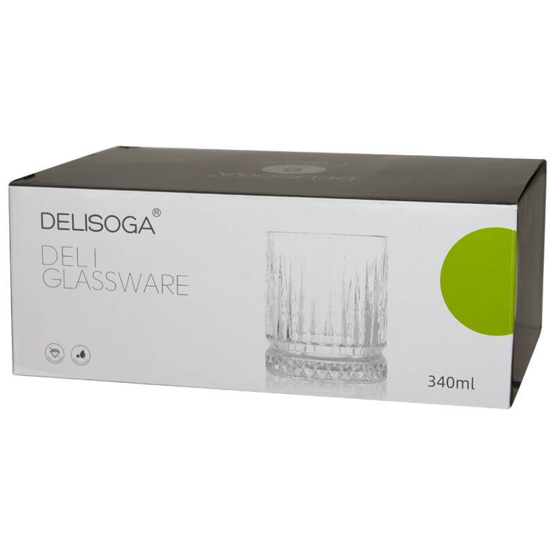 Deli Kelbo Whisky Glasses 340ml - Set of 6 - Retail Therapy Online
