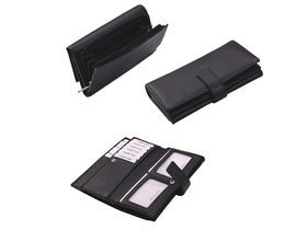 Deluxe Genuine Leather Tri - Fold Ladies Purse - Retail Therapy Online