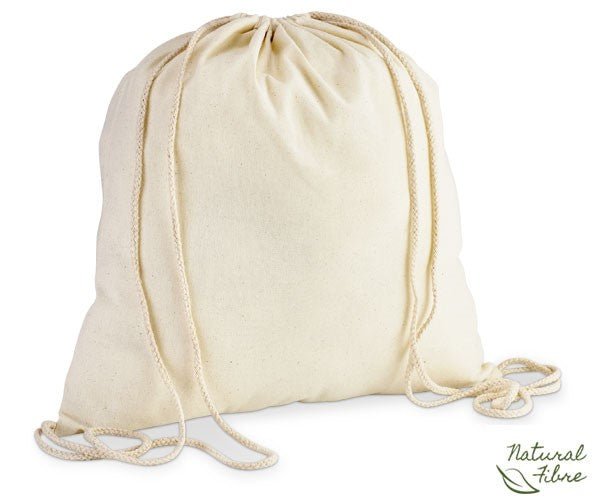 Eco - Cotton Drawstring Bag - 120gsm - Retail Therapy Online