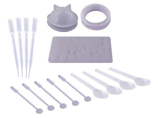 Epoxy Resin Silicone Mould Kit 94pc - Retail Therapy Online