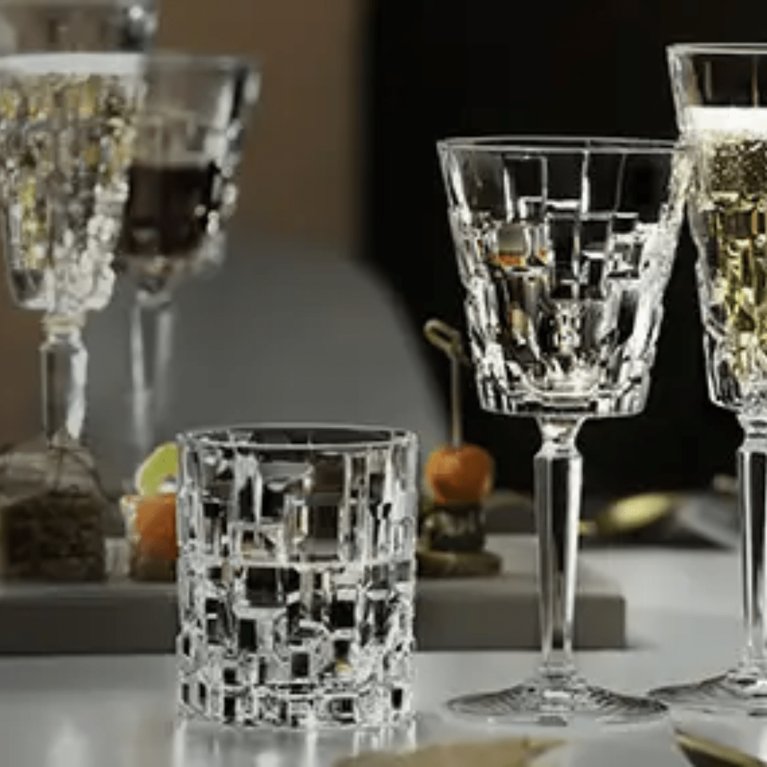Etna Wine Crystal Glasses - Set of 6 - Retail Therapy Online