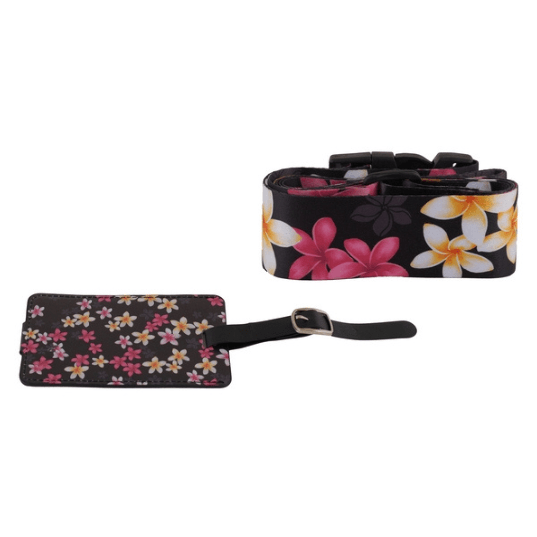 Floral Luggage Strap & Tag - Retail Therapy Online