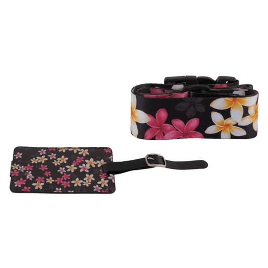 Floral Luggage Strap & Tag - Retail Therapy Online