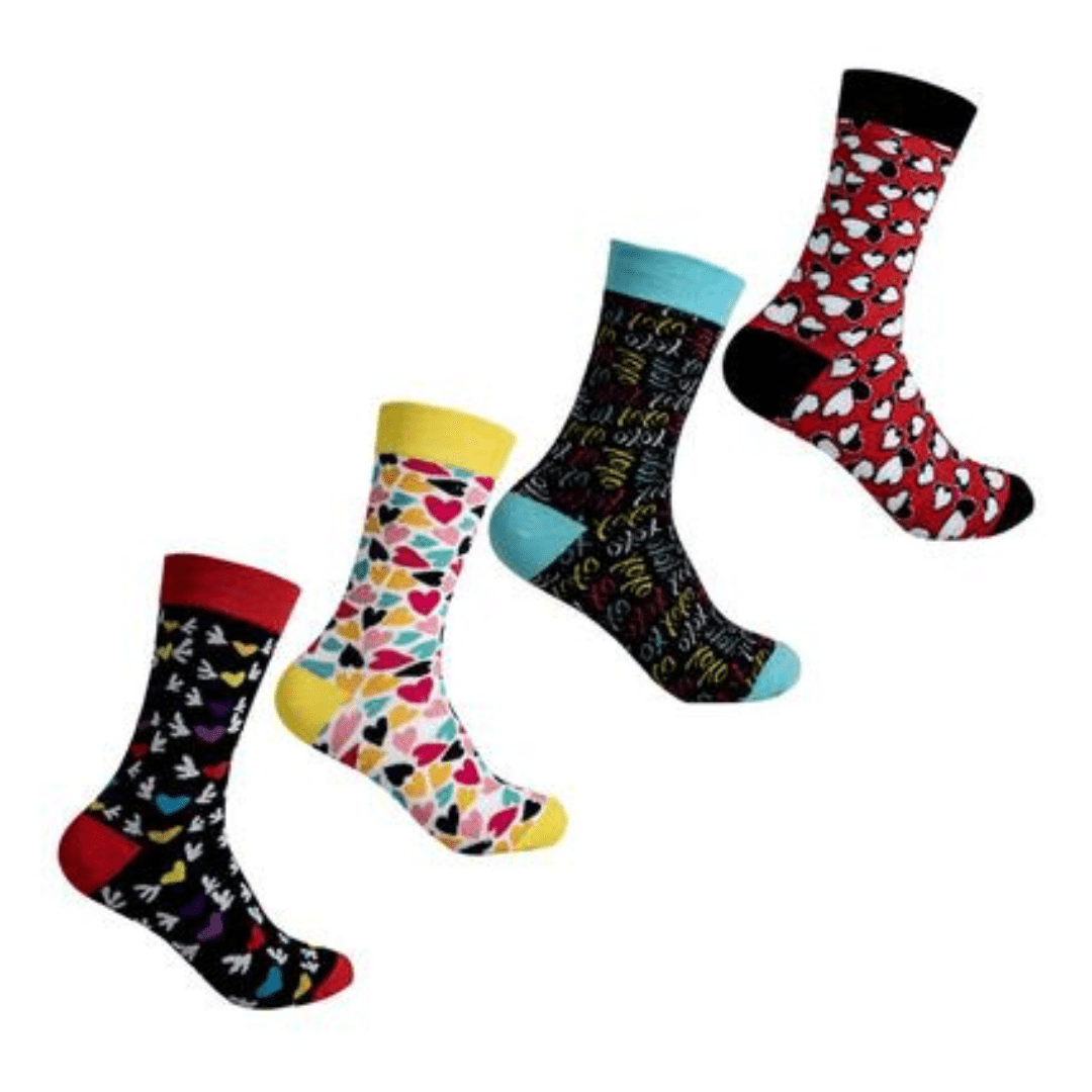 Funky Socks Unisex - Hearts - Retail Therapy Online