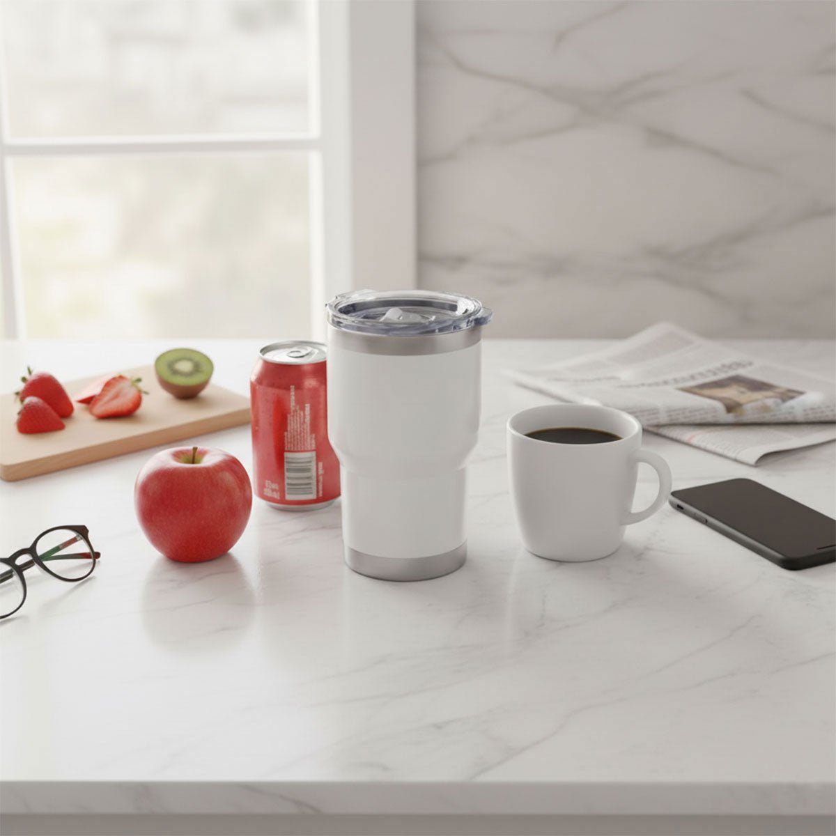 Genoa Stainless Steel Travel Tumbler - 380ml - Retail Therapy Online