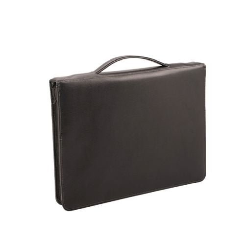 Genuine Leather Varsity Zip Folder - Retail Therapy Online
