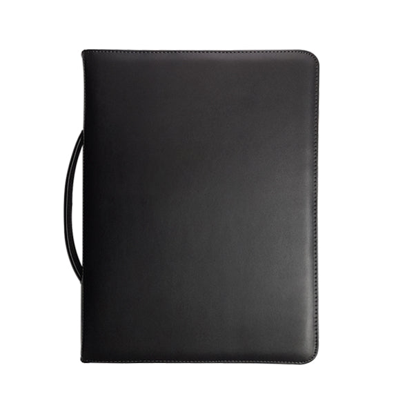 Genuine Leather Varsity Zip Folder - Retail Therapy Online