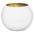 Glass Bubble Ball Gold Inner Vase - 10cm - Retail Therapy Online