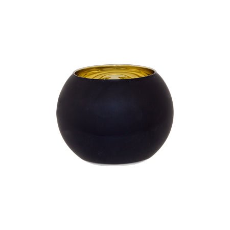 Glass Bubble Ball Gold Inner Vase - 10cm - Retail Therapy Online