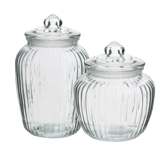 Glass Cookie Jar with Rubber Seal Lid - Retail Therapy Online