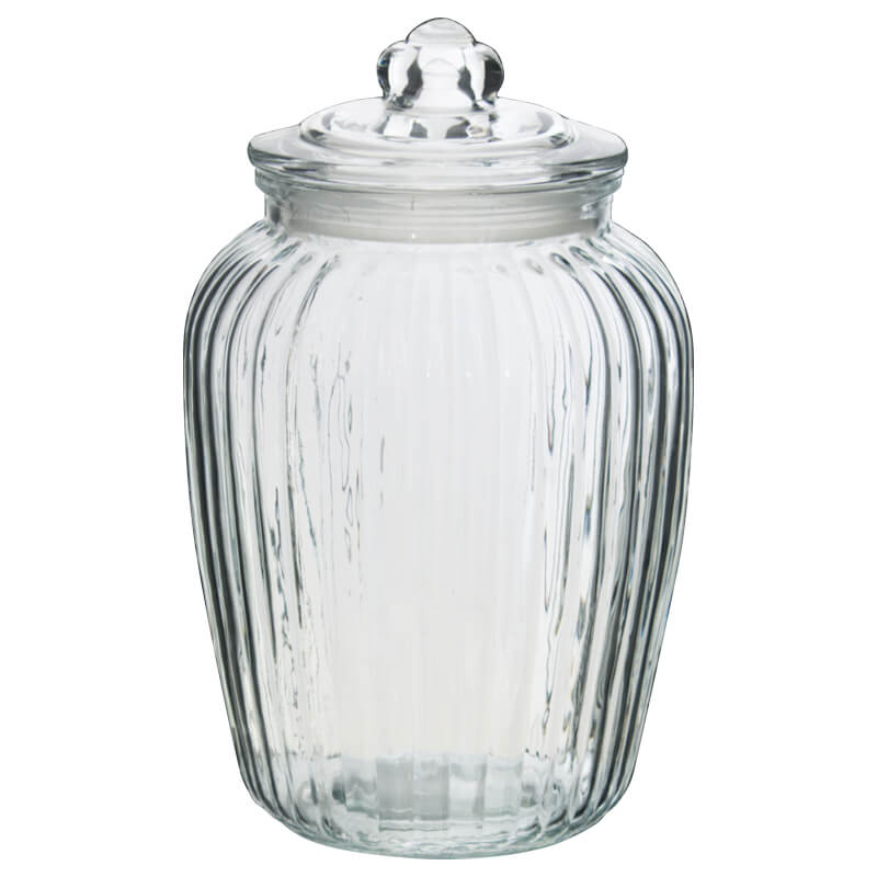 Glass Cookie Jar with Rubber Seal Lid - Retail Therapy Online