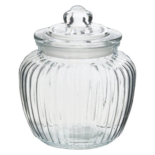 Glass Cookie Jar with Rubber Seal Lid - Retail Therapy Online