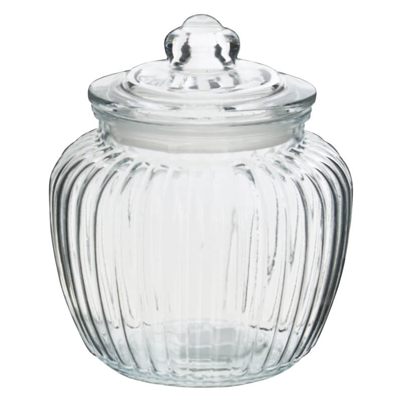 Glass Cookie Jar with Rubber Seal Lid - Retail Therapy Online