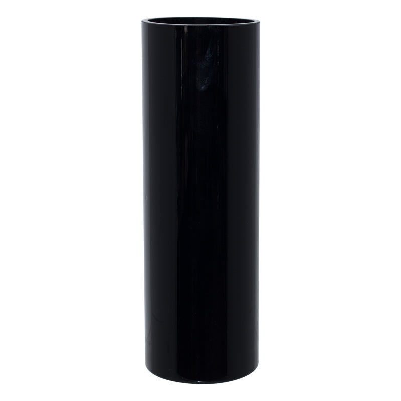 Glass Cylinder Vase - Black - Retail Therapy Online