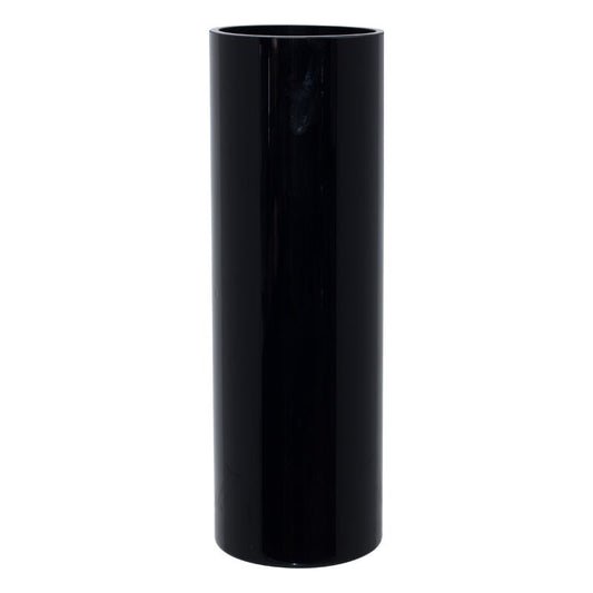 Glass Cylinder Vase - Black - Retail Therapy Online