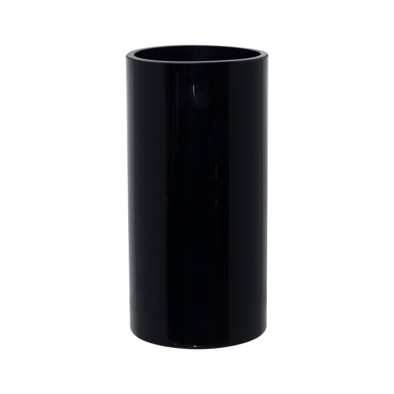 Glass Cylinder Vase - Black - Retail Therapy Online