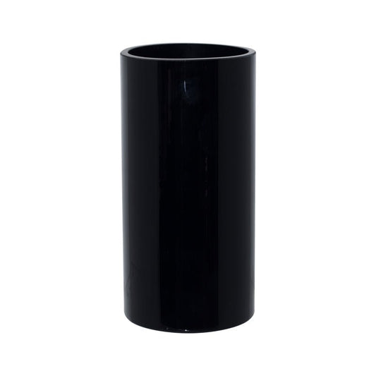 Glass Cylinder Vase - Black - Retail Therapy Online