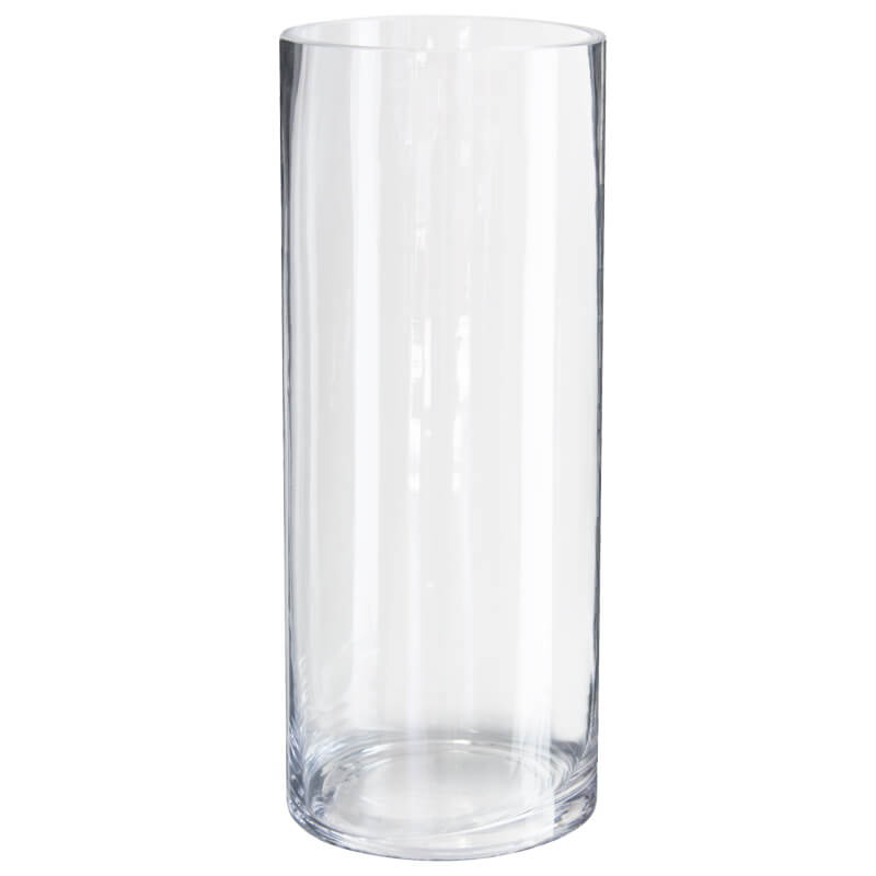 Glass Cylinder Vase - Clear - Retail Therapy Online