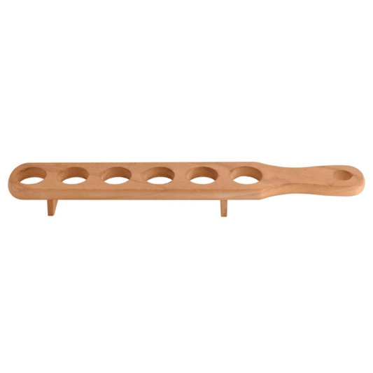 Glass Shot Glasses & Wood Serving Paddle - Retail Therapy Online