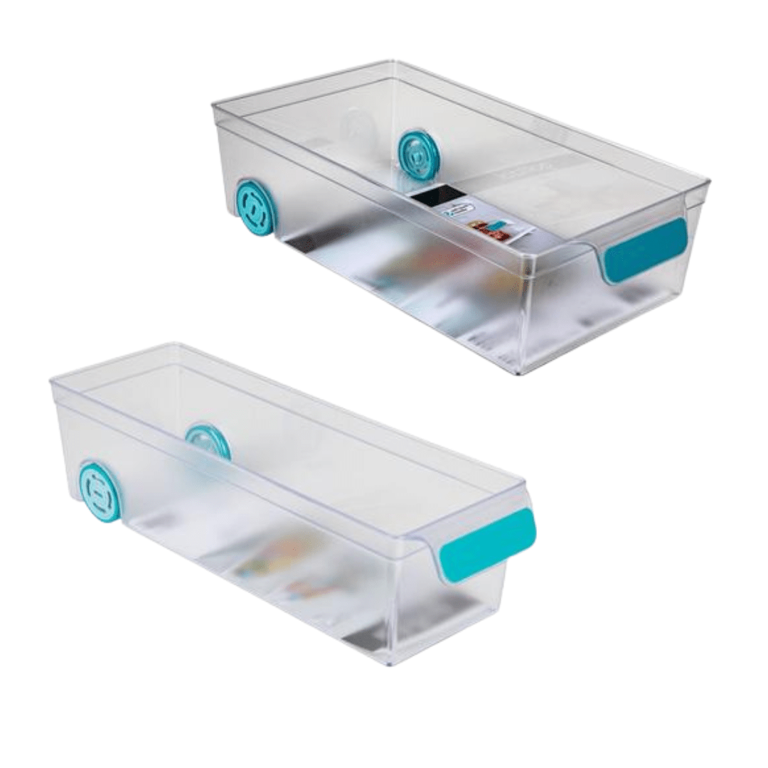 Gondol Fridge Storage Organiser with Handle & Wheels - Retail Therapy Online