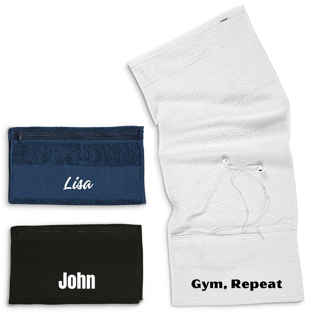 Gym/Sports Towel with Zip - Retail Therapy Online