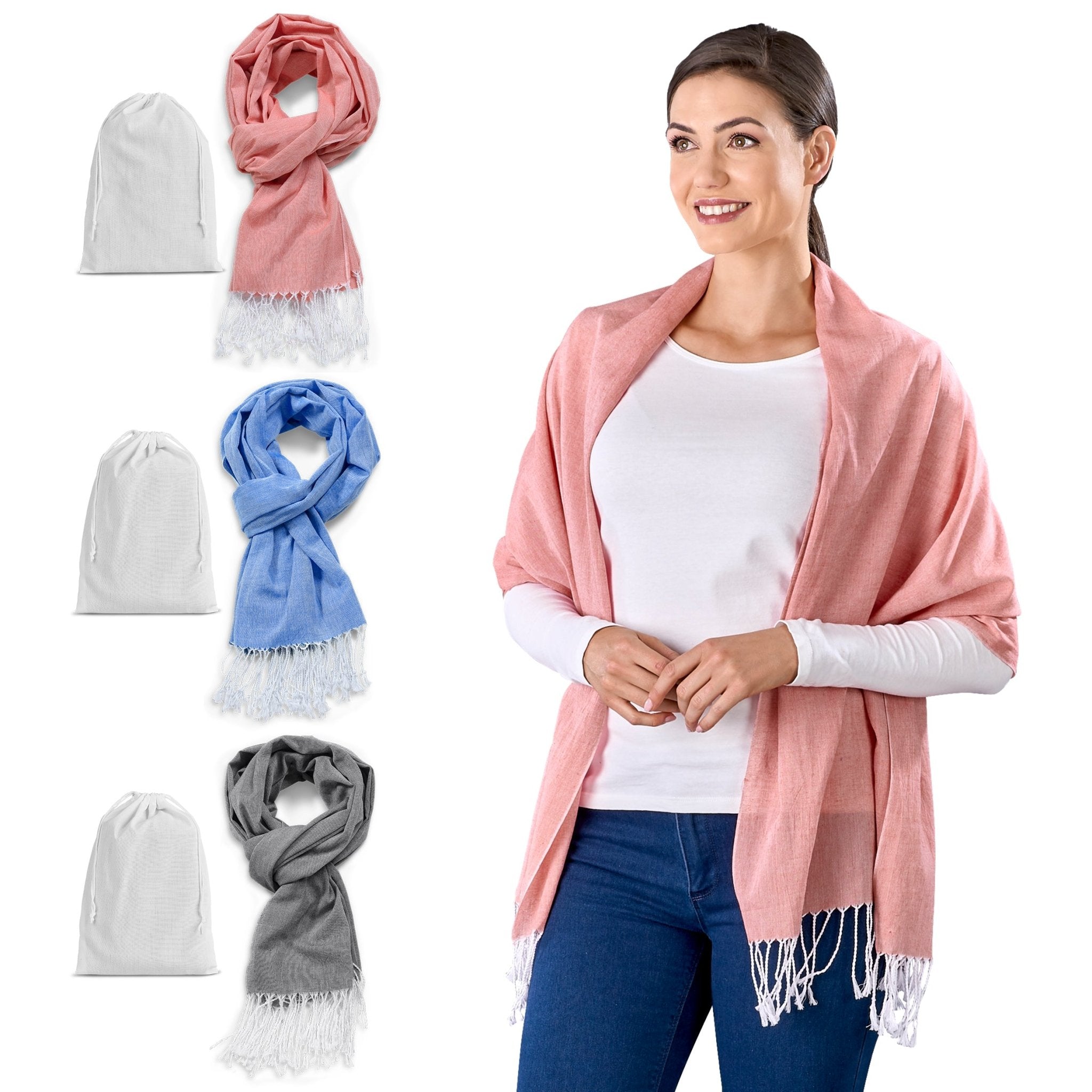 Heather Multi Functional Scarf Sarong & Pouch - Retail Therapy Online