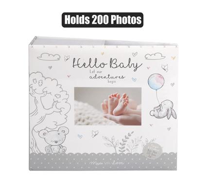 Hello Baby Photo Album - 200 Pictures - Retail Therapy Online