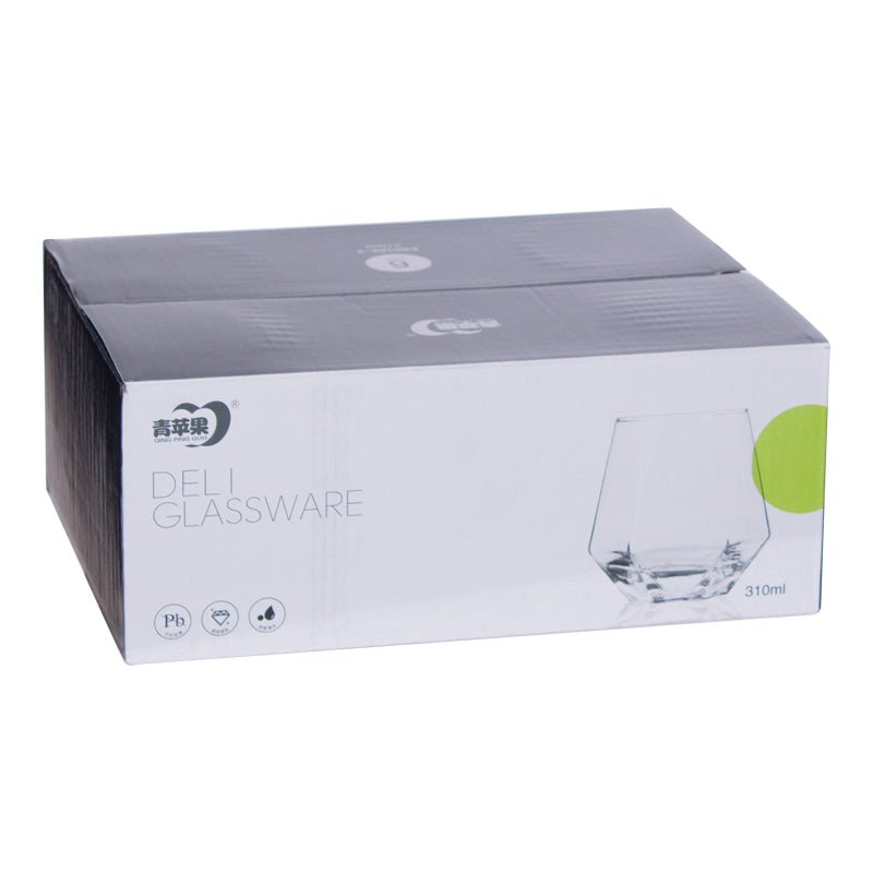 Hexagonal Whisky Tumbler 310ml - Set of 6 - Retail Therapy Online