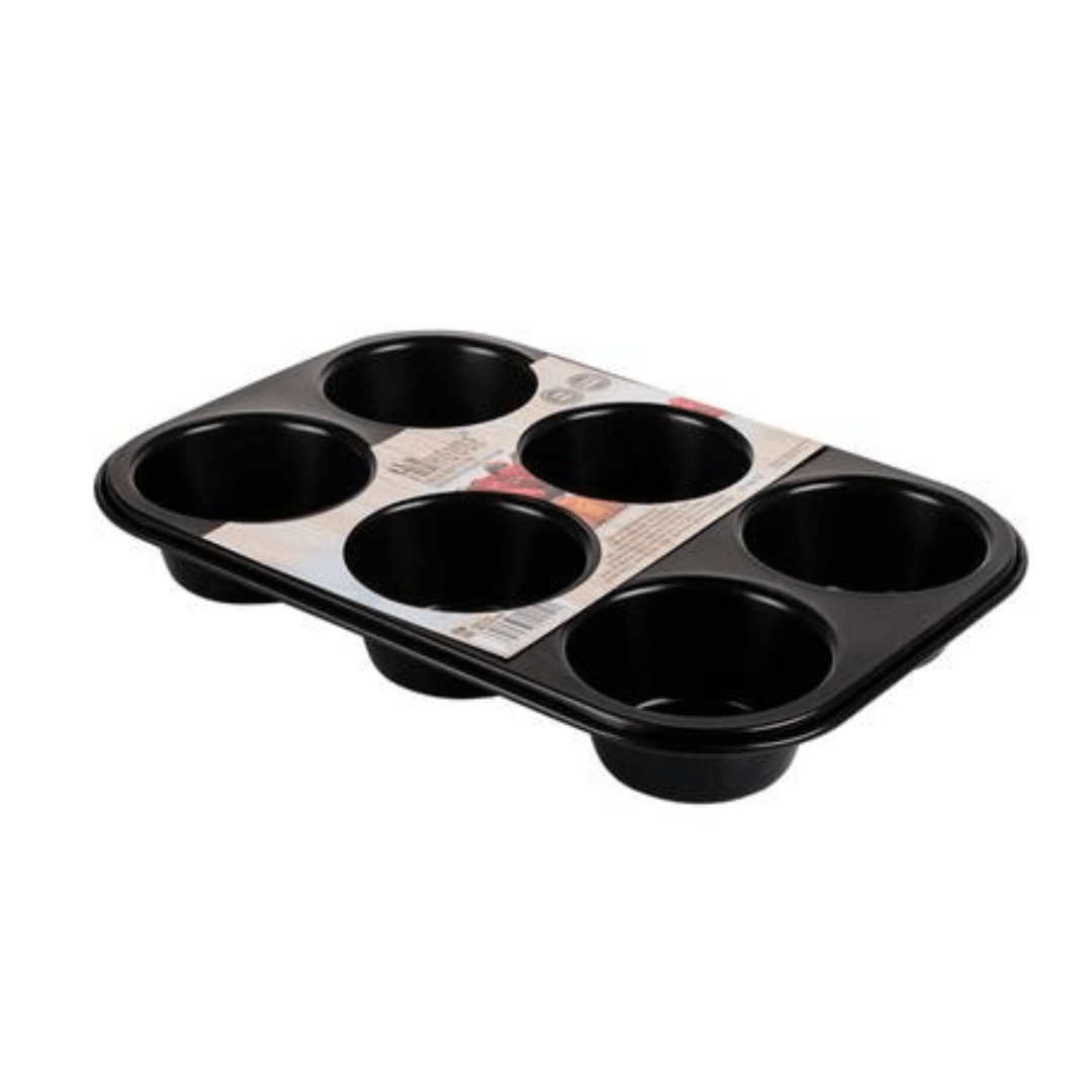 Hillhouse Muffin Pan Non - Stick - 6 Hole - Retail Therapy Online