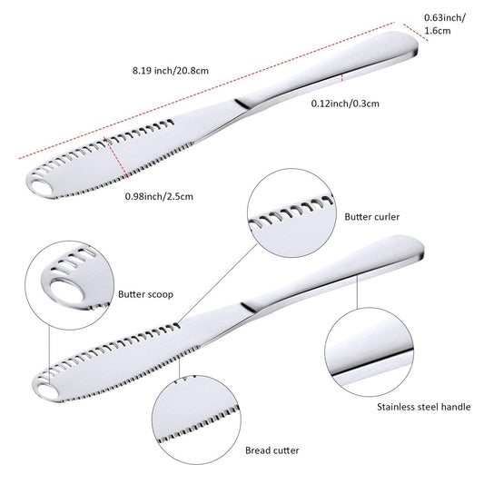 HomeMax Butter Knife Magic 3 - in - 1 Spreader - Retail Therapy Online