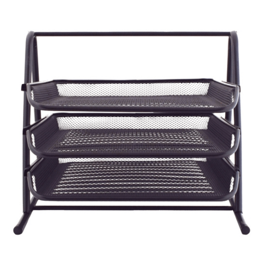 Iron Mesh Document Tray - 3 Layer - Retail Therapy Online