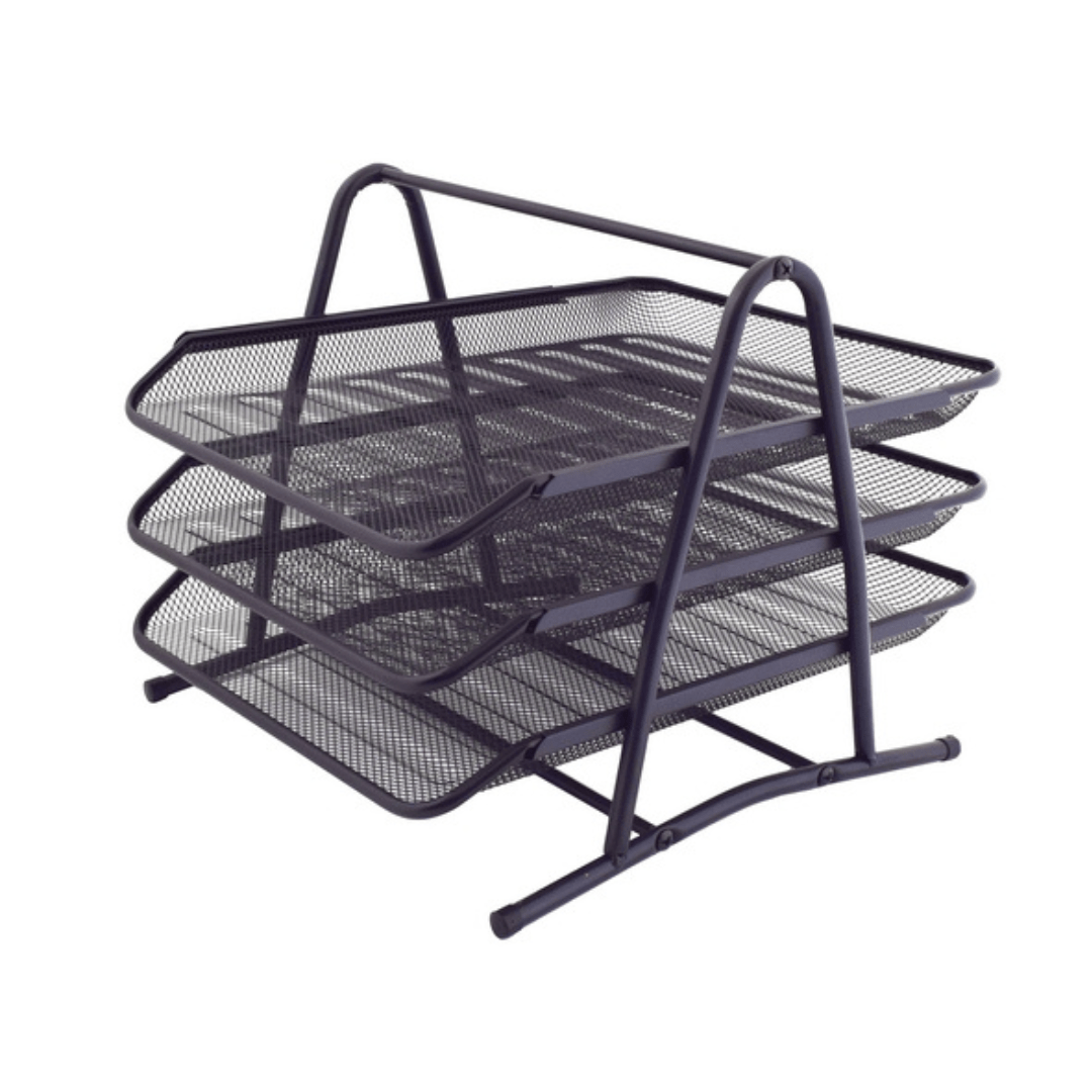 Iron Mesh Document Tray - 3 Layer - Retail Therapy Online