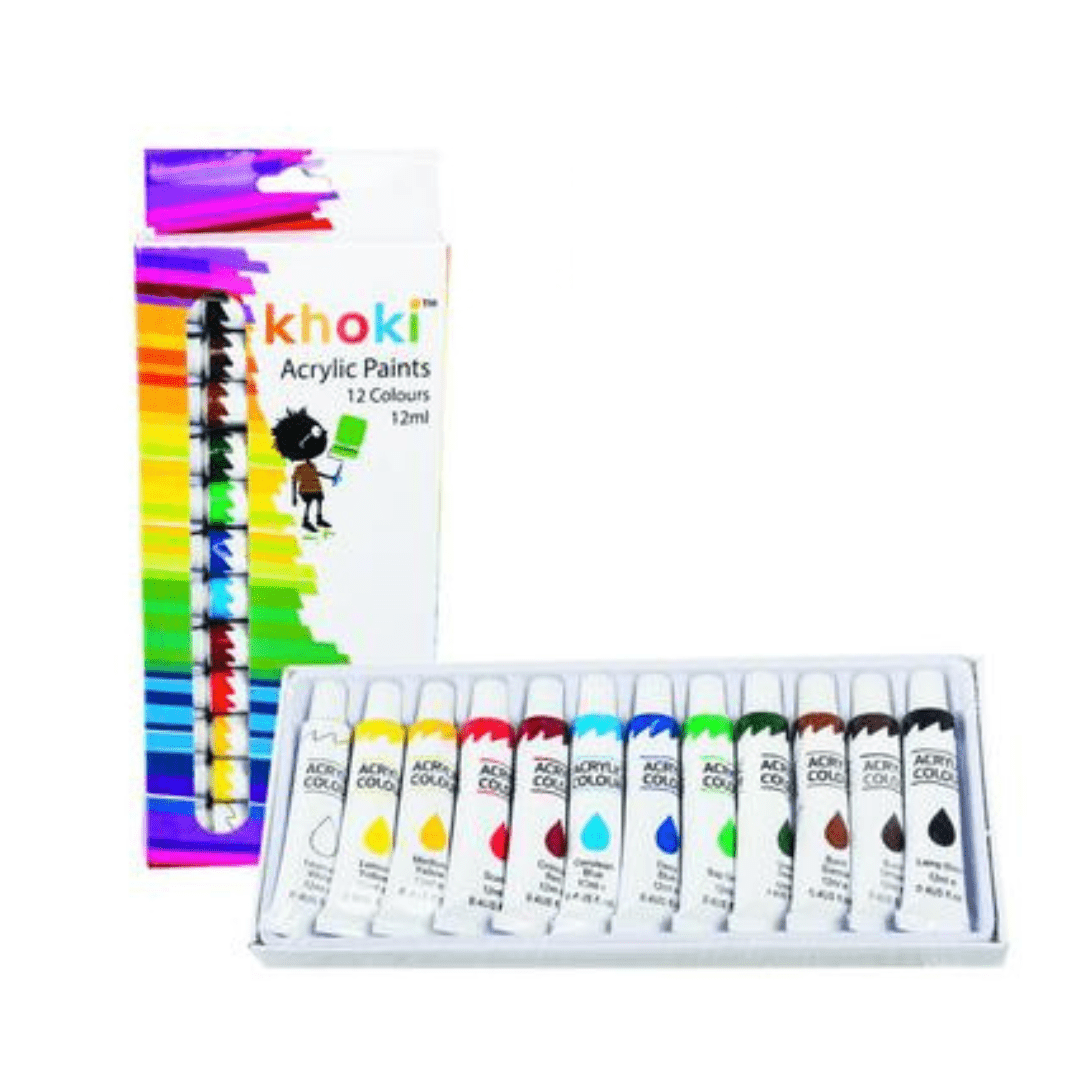 Khoki Acrylic Paint Set - 12pc - Retail Therapy Online