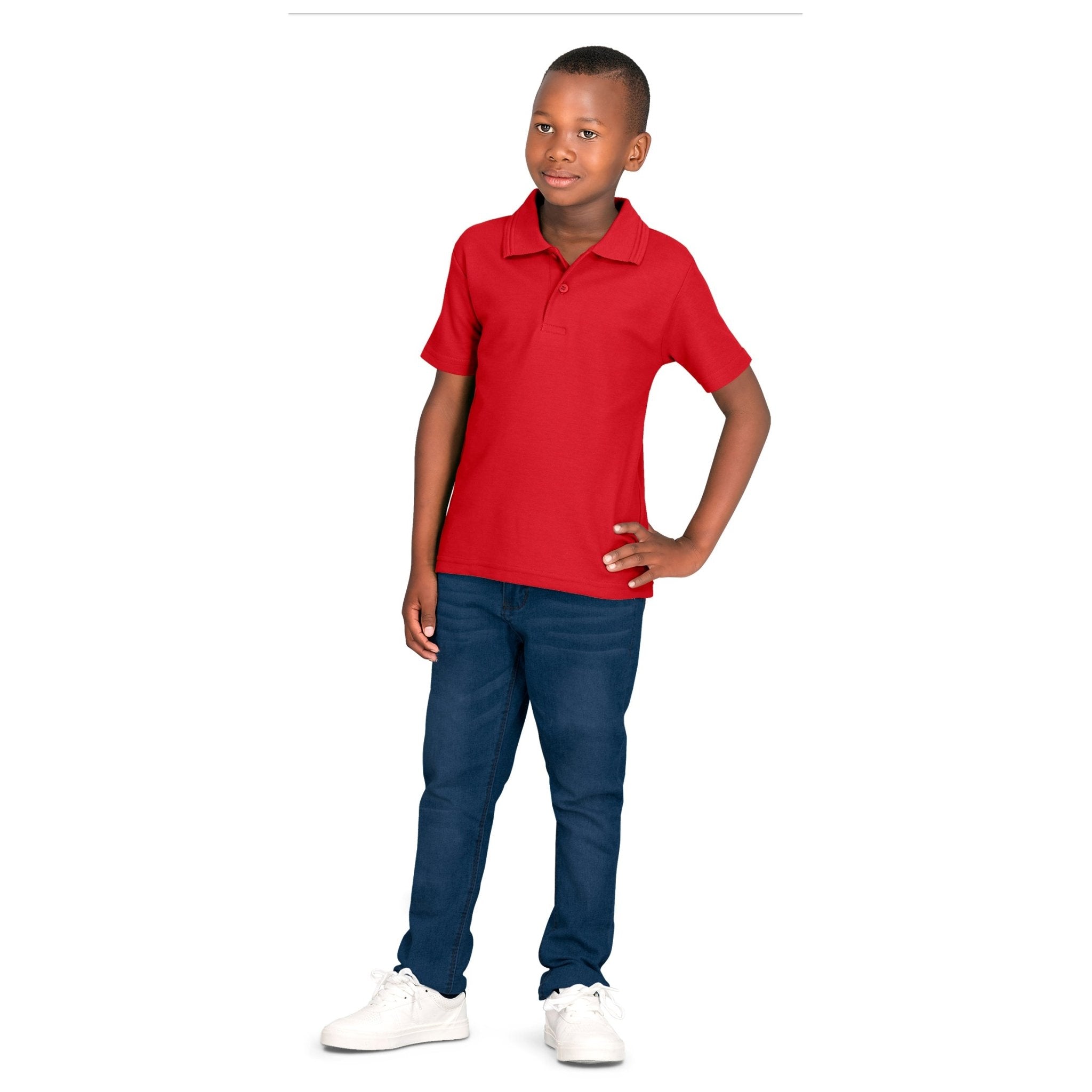 Kids Basic Pique Golf Shirt - Retail Therapy Online