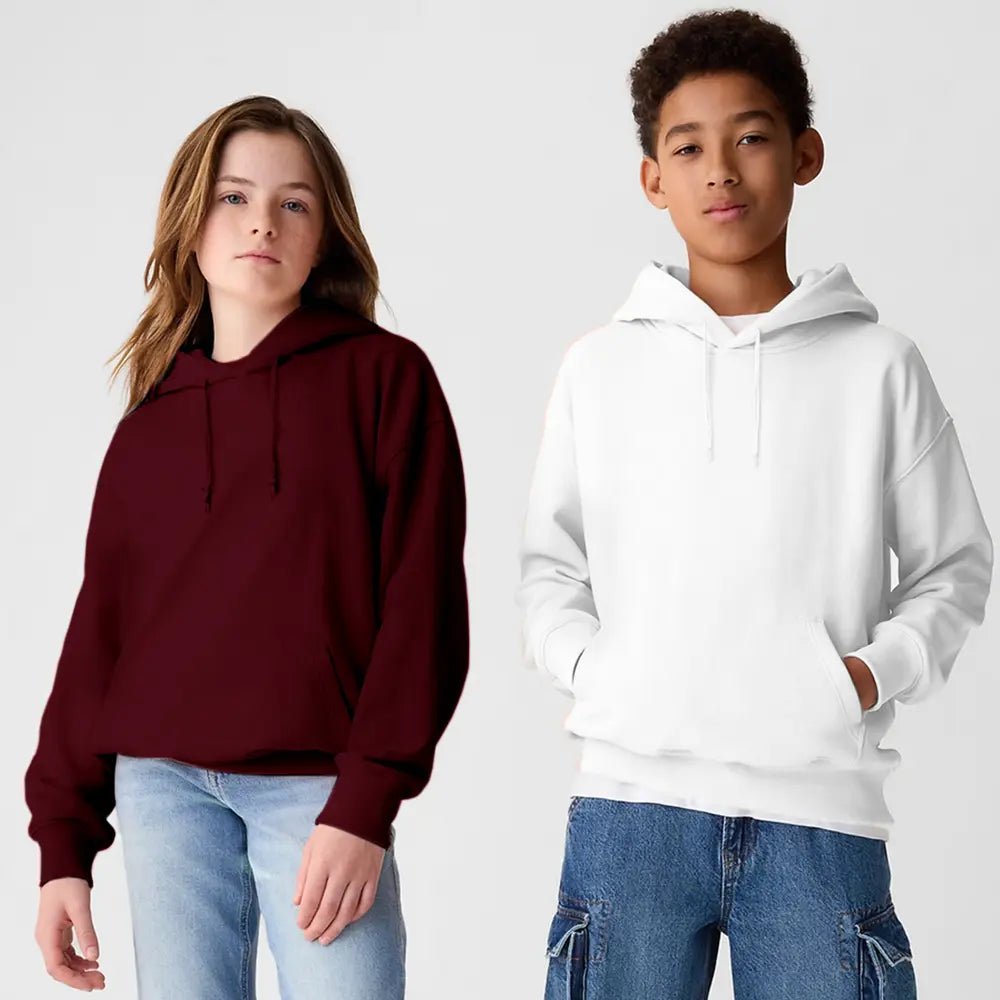 Kids Brushed Fleece Hoodie - Retail Therapy Online