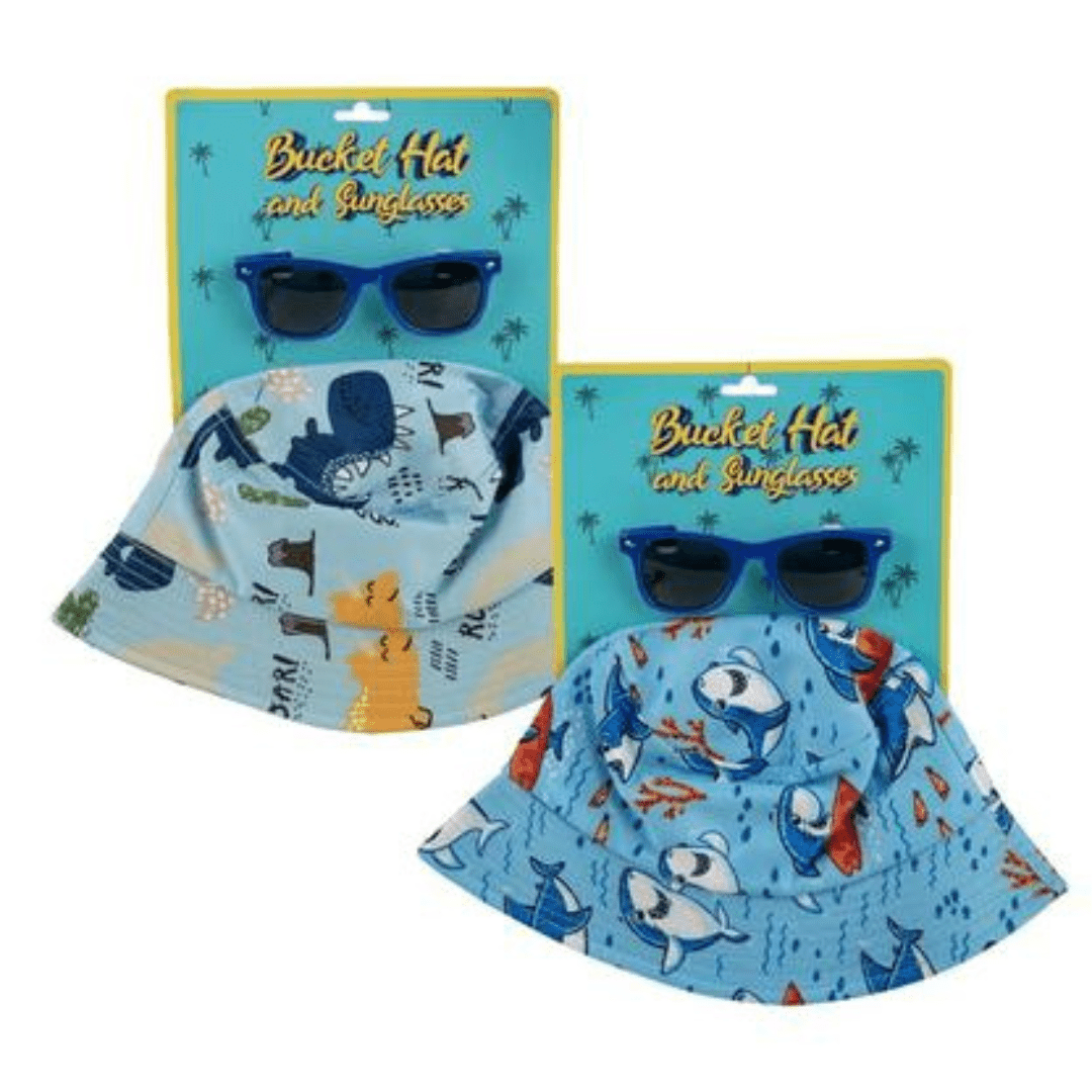 Kids Bucket Hat with Sunglasses - Retail Therapy Online