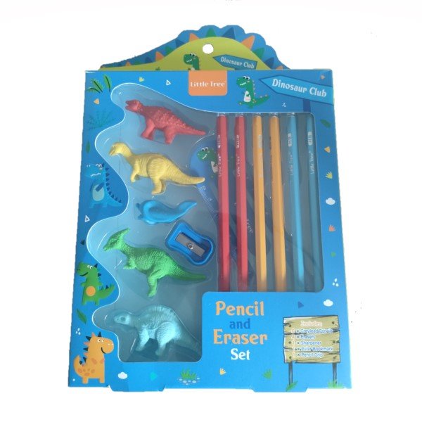 Kids Pencil and Eraser Set - Retail Therapy Online