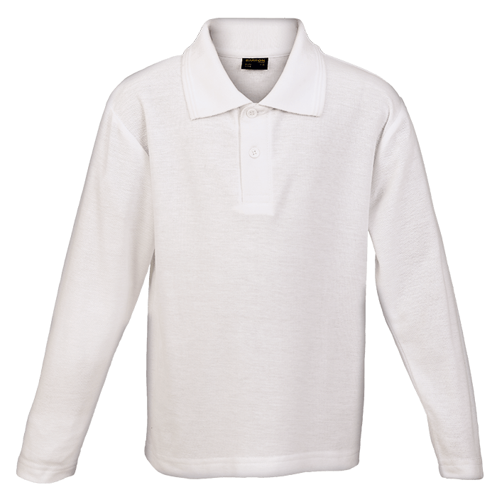 Kids Pique Knit Long Sleeve Golf Shirt - Retail Therapy Online