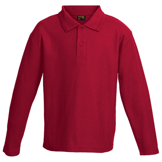 Kids Pique Knit Long Sleeve Golf Shirt - Retail Therapy Online