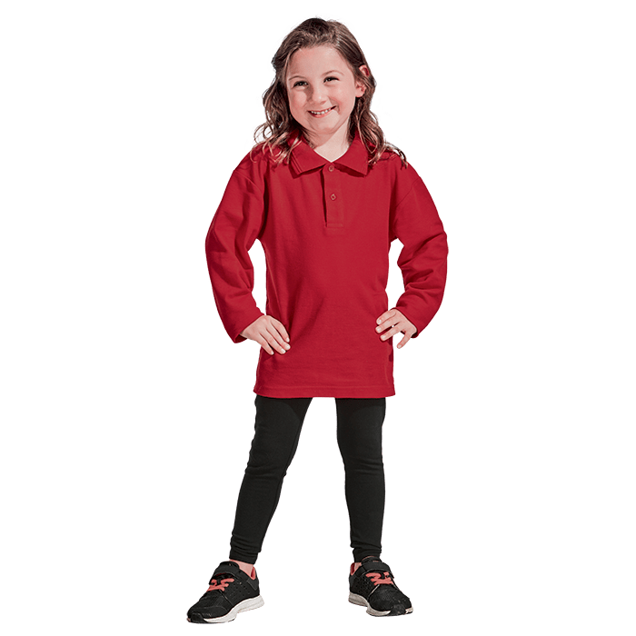 Kids Pique Knit Long Sleeve Golf Shirt - Retail Therapy Online