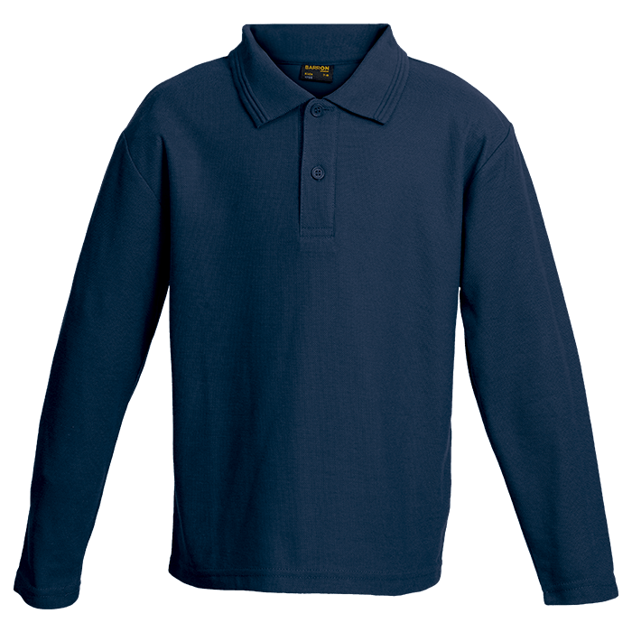 Kids Pique Knit Long Sleeve Golf Shirt - Retail Therapy Online